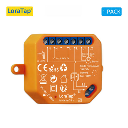 LoraTap ZigBee Shutter Switch Module For Electric Motorized Curtain Blind Tuya Smart Life Roller Alexa Google Home ZigBee2MQTT - Home Smart Direct