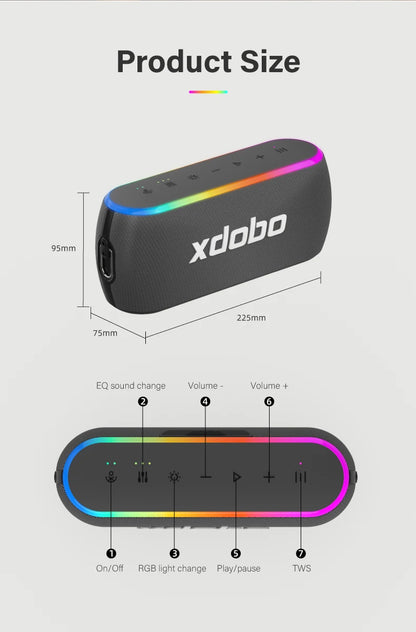Bluetooth Wireless Outdoor Speaker with Subwoofer - Home Smart Direct