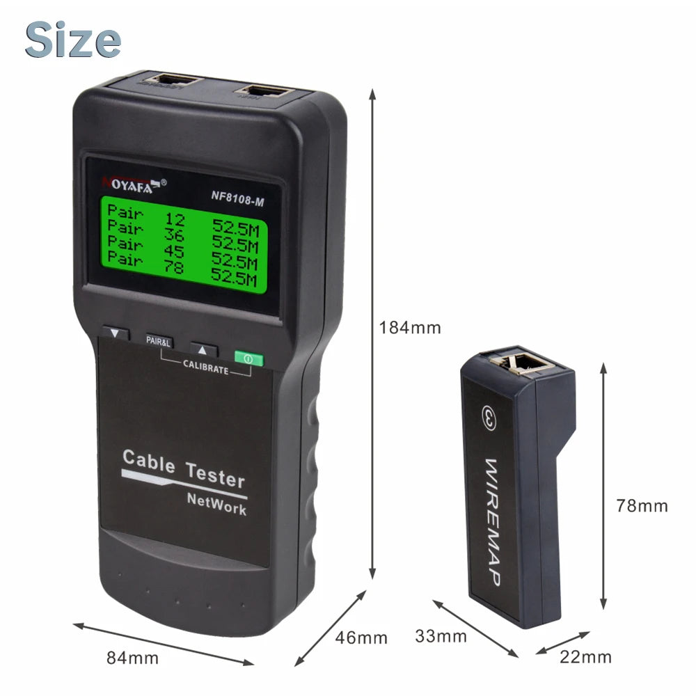 NOYAFA NF-8108M Professional Network Cable Tester RJ45 Multifunction PoE
