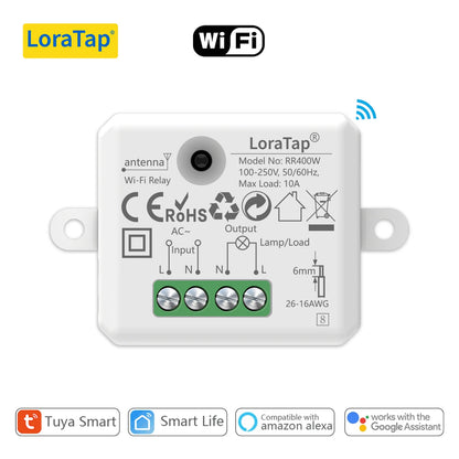 Tuya Smart Life Tiny WiFi Socket Module Light Switch, App Remote Control, Voice Control, Work with Google Home Echo Alexa - Home Smart Direct