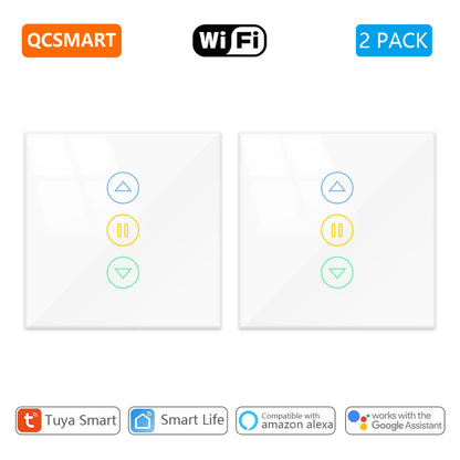 Smart Curtain Switch with Backlight and Percentage Control