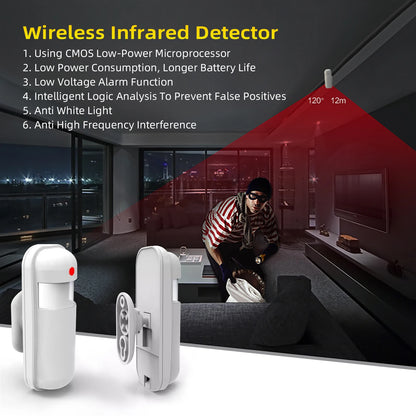 PGST Tuya ZigBee 433MHz Smart Life Home Security Protection PIR Infrared Motion Sensor Detector For House Alarm Security System - Home Smart Direct