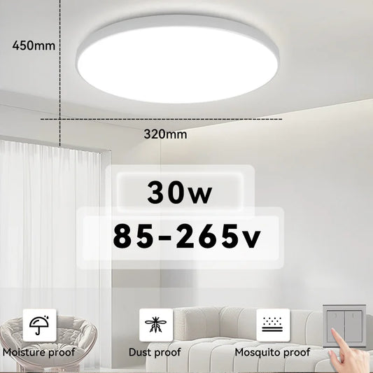 Ultra Thin LED Ceiling Light Waterproof for Living Room and Kitchen - Home Smart Direct