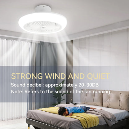 Ceiling Fan with LED Light and Remote Dimmable Three Colors - Home Smart Direct