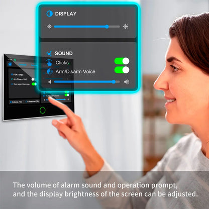 KERUI 4G+WiFi Burglary Protection Alarm System with 7 inch IPS Touch Screen Tuya Smart Home Alarm for House Apartment Security - Home Smart Direct
