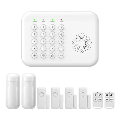 PGST WiFi GSM Security Protection Alexa Tuya Smart Life Home Automation Motion Door Magnetic Sensor Alarm Security System Kit - Home Smart Direct