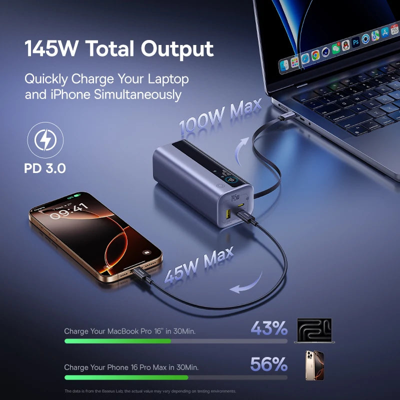 Power Bank with Built In Cable and Fast Charging Portable Charger - Home Smart Direct