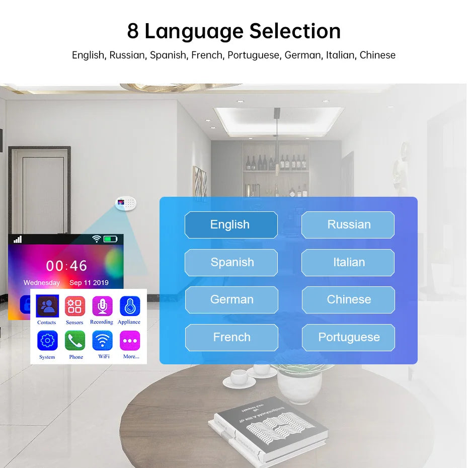 KERUI W202 Alarm System Kit WIFI GSM Home Appliance Security Protection Tuya Smart APP Support Alexa with Motion Sensor Detector - Home Smart Direct