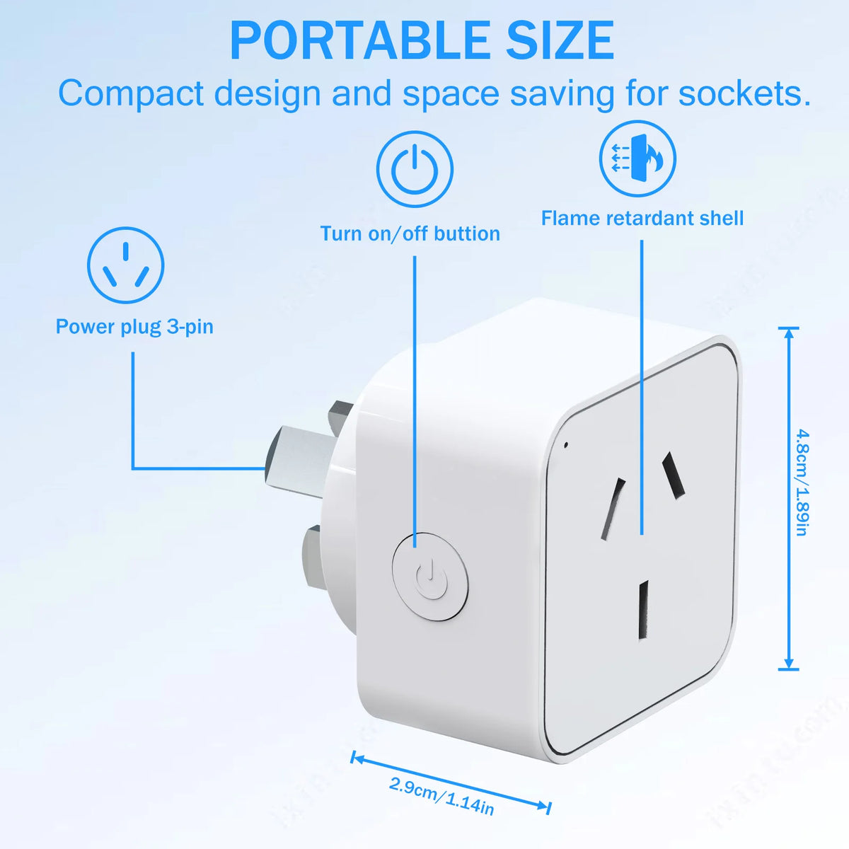 Smart WiFi Plug with Energy Monitor Remote and Timer