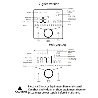 Zigbee WiFi Heating Thermostat - Home Smart Direct