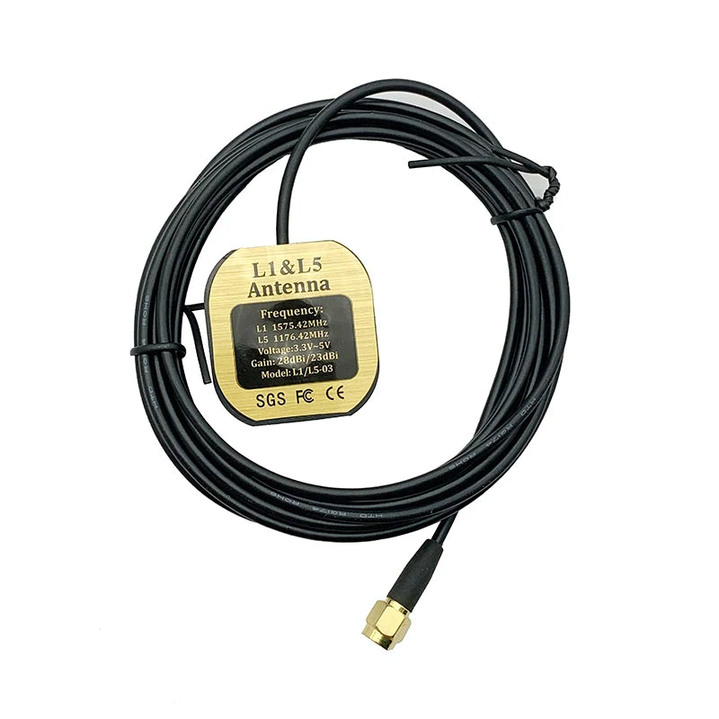 External Dual Band GNSS Positioning Antenna for Navigation