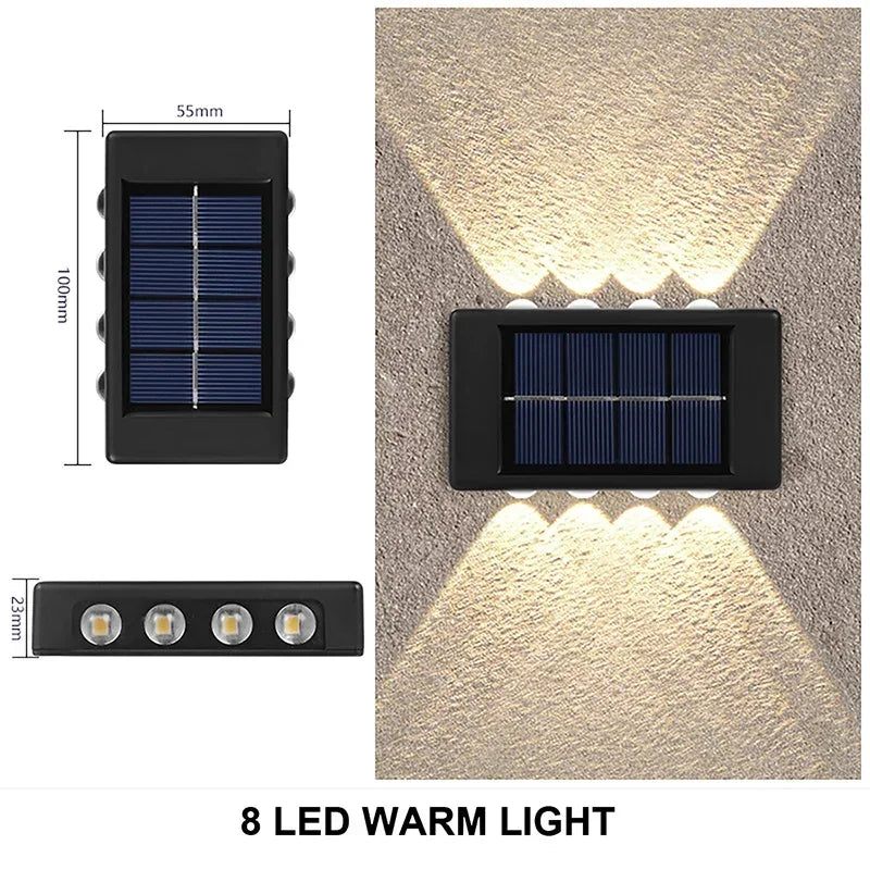 Outdoor Solar Wall Light for Garden and Home Security