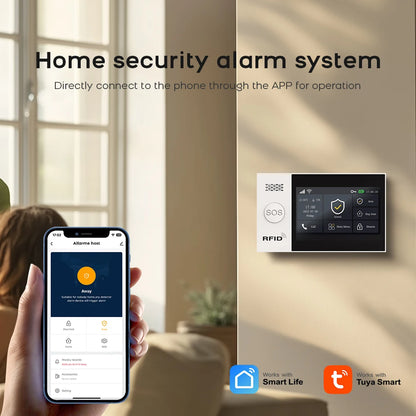 PGST WiFi 4G Tuya Smart Life Home Alarm Security System Kit Alexa Home Automation Alarm Security Protection Door Motion Sensor - Home Smart Direct