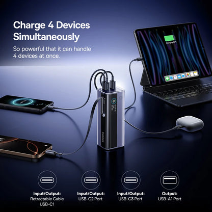Power Bank with Built In Cable and Fast Charging Portable Charger - Home Smart Direct