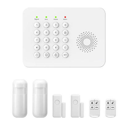 PGST WiFi GSM Security Protection Alexa Tuya Smart Life Home Automation Motion Door Magnetic Sensor Alarm Security System Kit - Home Smart Direct