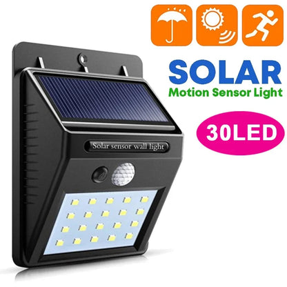 Solar Motion Sensor Light for Outdoor Security and Pathway Lighting