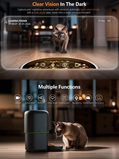 Automatic Cat Feeder with Camera and App Control